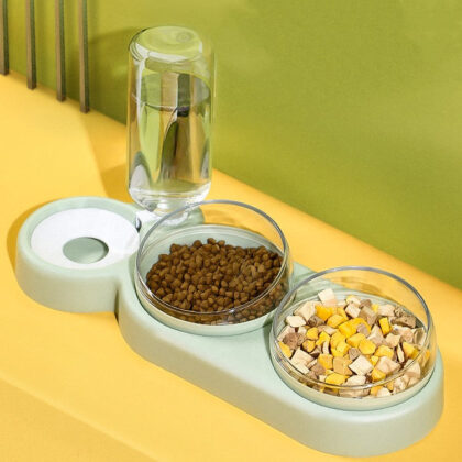 Automatic Pet Feeder – Rice and Water Bowls for Cats and Dogs