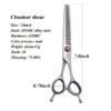 Fenice Professional Dog Grooming Scissors - 7.0/8.0 Inch Thinning Chunker Shears (JP440C) - Image 7