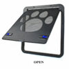 Lockable Magnetic Pet Door - Safe & Easy Install with Stylish Pattern for Dogs & Cats - Image 3