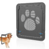 Lockable Magnetic Pet Door - Safe & Easy Install with Stylish Pattern for Dogs & Cats - Image 5
