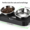 YES4PETS Stainless Steel Pet Bowl Water Bowls Portable Anti Slip Skid Feeder Dog Rabbit Cat - Image 2