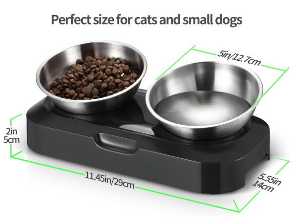 YES4PETS Stainless Steel Pet Bowl Water Bowls Portable Anti Slip Skid Feeder Dog Rabbit Cat - Image 2