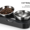 YES4PETS Stainless Steel Pet Bowl Water Bowls Portable Anti Slip Skid Feeder Dog Rabbit Cat - Image 5